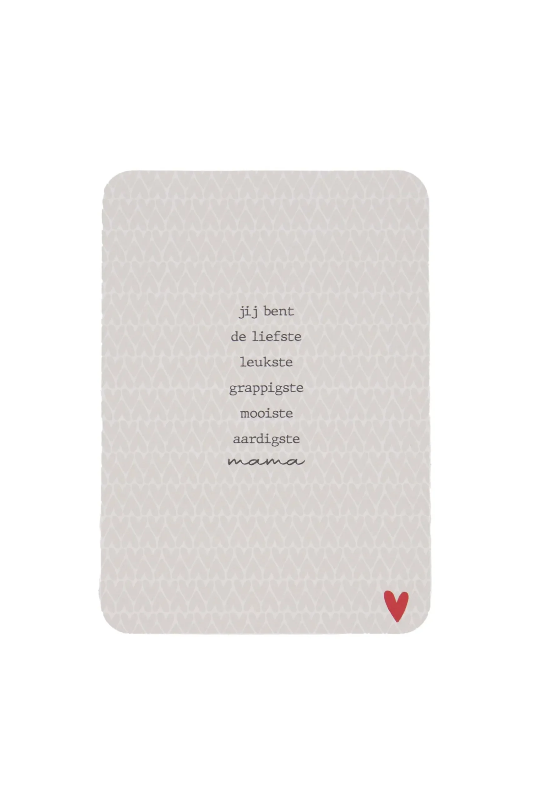 zusss ansichtkaart ronde hoeken liefste mama zand