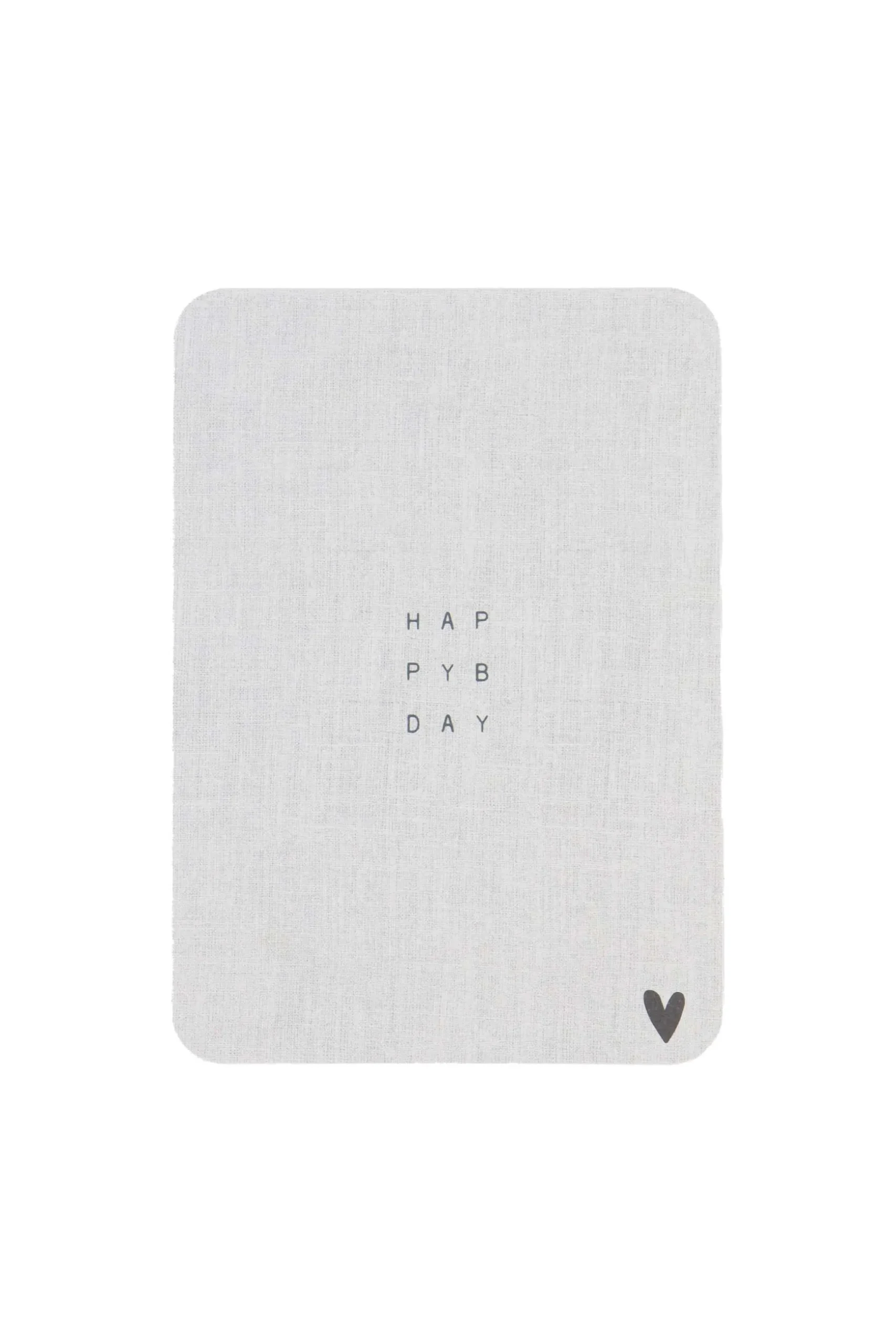 zusss ansichtkaart ronde hoeken happy birthday linnen