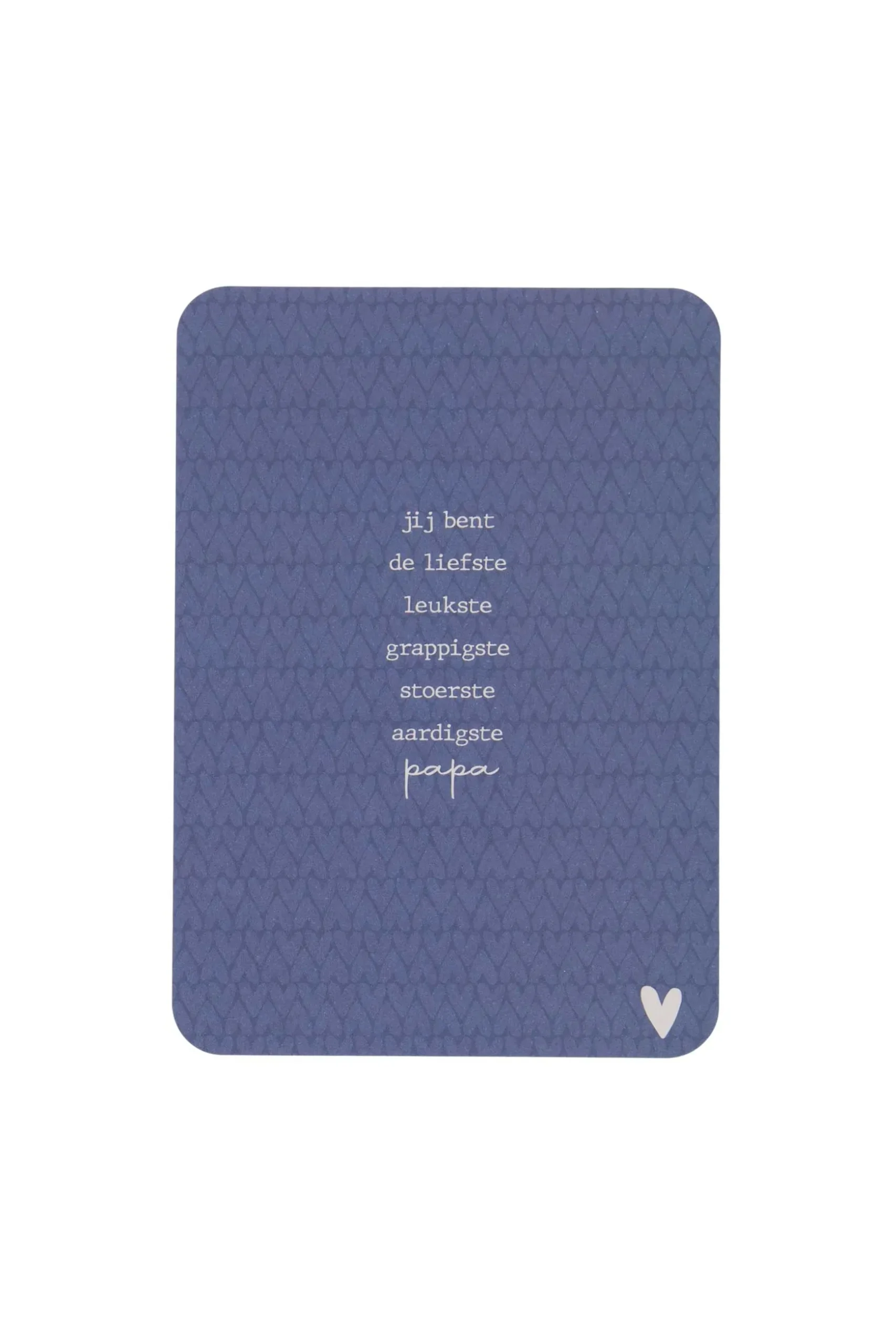 zusss ansichtkaart ronde hoeken liefste papa blauw