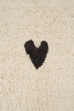 zusss badmat hartje antracietgrijs/off white