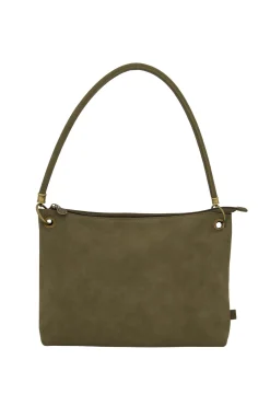 zusss basic schoudertas met hengsel M donkergroen