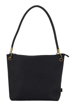 zusss basic schoudertas met hengsel L zwart