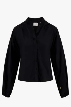 zusss blouse met borduur zwart