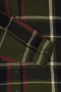 zusss blousejurk met ruit donkergroen