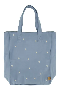 zusss boodschappentas hartje grijsblauw