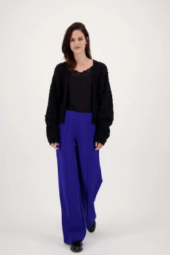 zusss broek met naad kobaltblauw