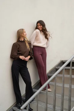 zusss broek met naad zwart