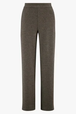 zusss broek met visgraat structuur grijs