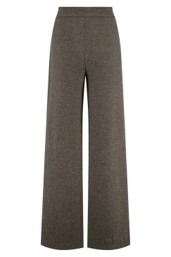 zusss broek met visgraat structuur grijs