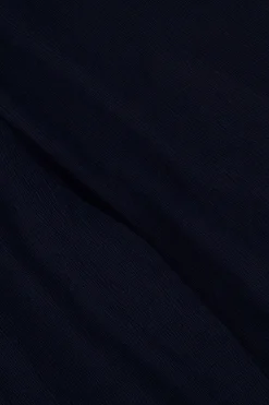 zusss broek van crinkle stof donkerblauw