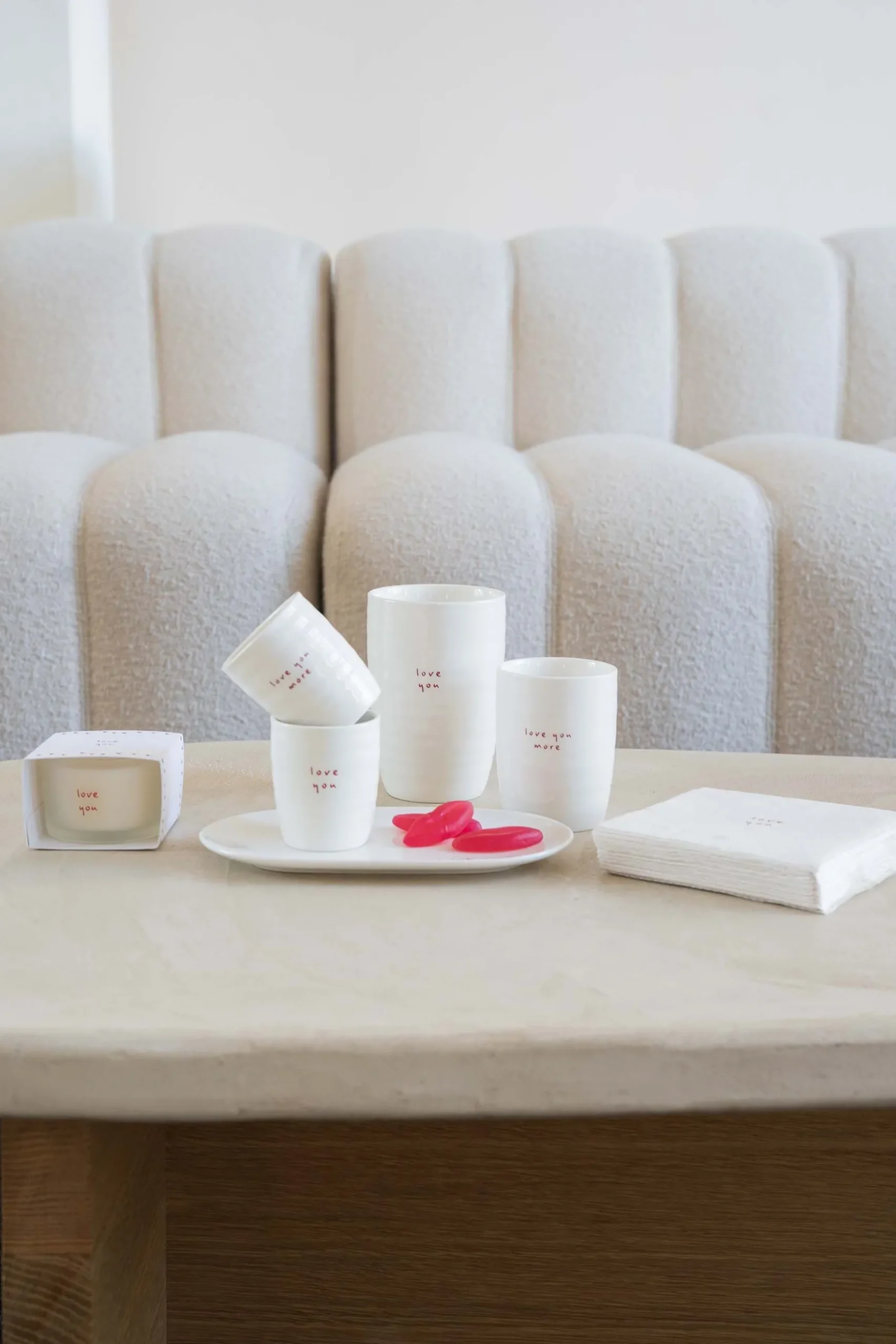 zusss espressokopje love you more wit/rood