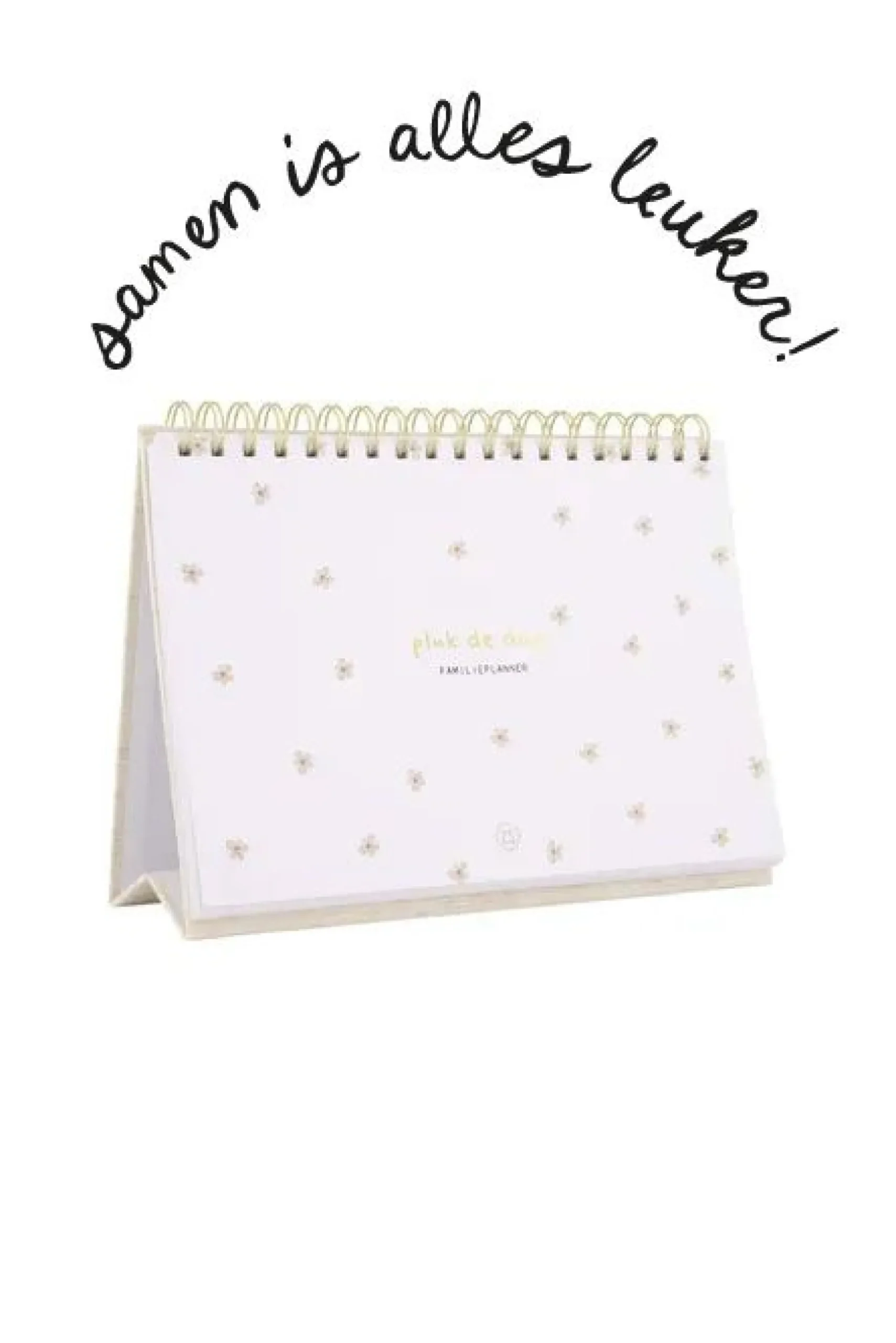 zusss familieplanner pluk de dag wit/goud