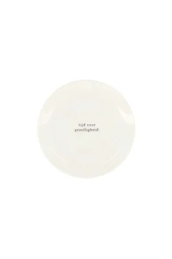 zusss gebaksbordje tijd voor gezelligheid wit