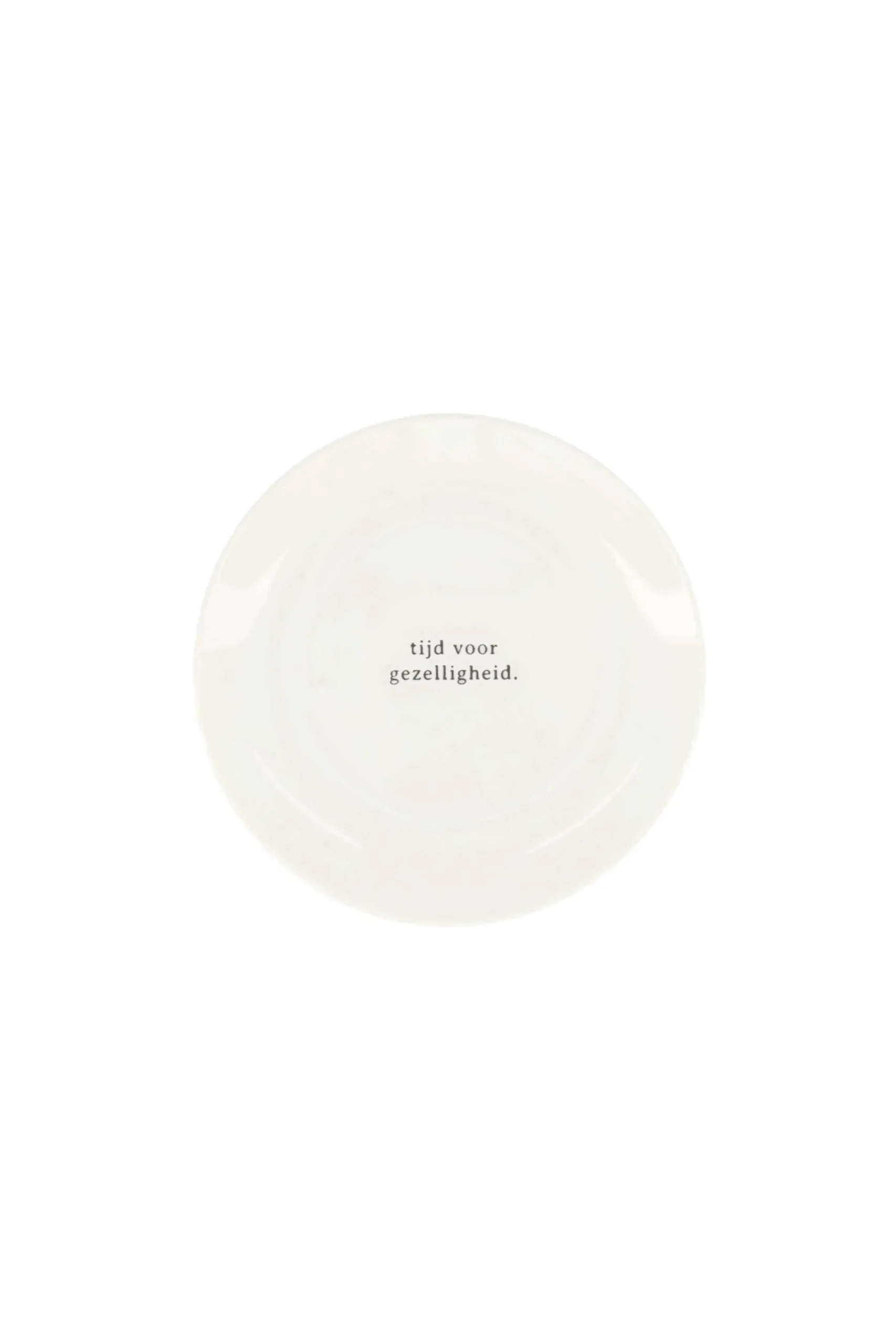 zusss gebaksbordje tijd voor gezelligheid wit