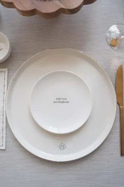 zusss gebaksbordje tijd voor gezelligheid wit