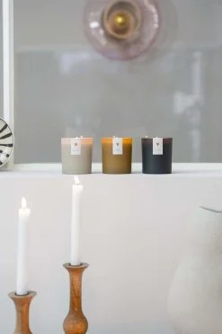 zusss geurkaars in doosje bamboe klavertje zand