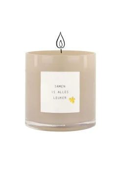 zusss geurkaars in glas gedicht samen is alles leuker M beige