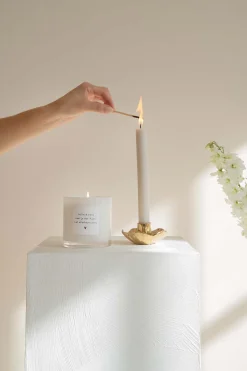 zusss geurkaars in glas gedicht lief leuk mens M wit