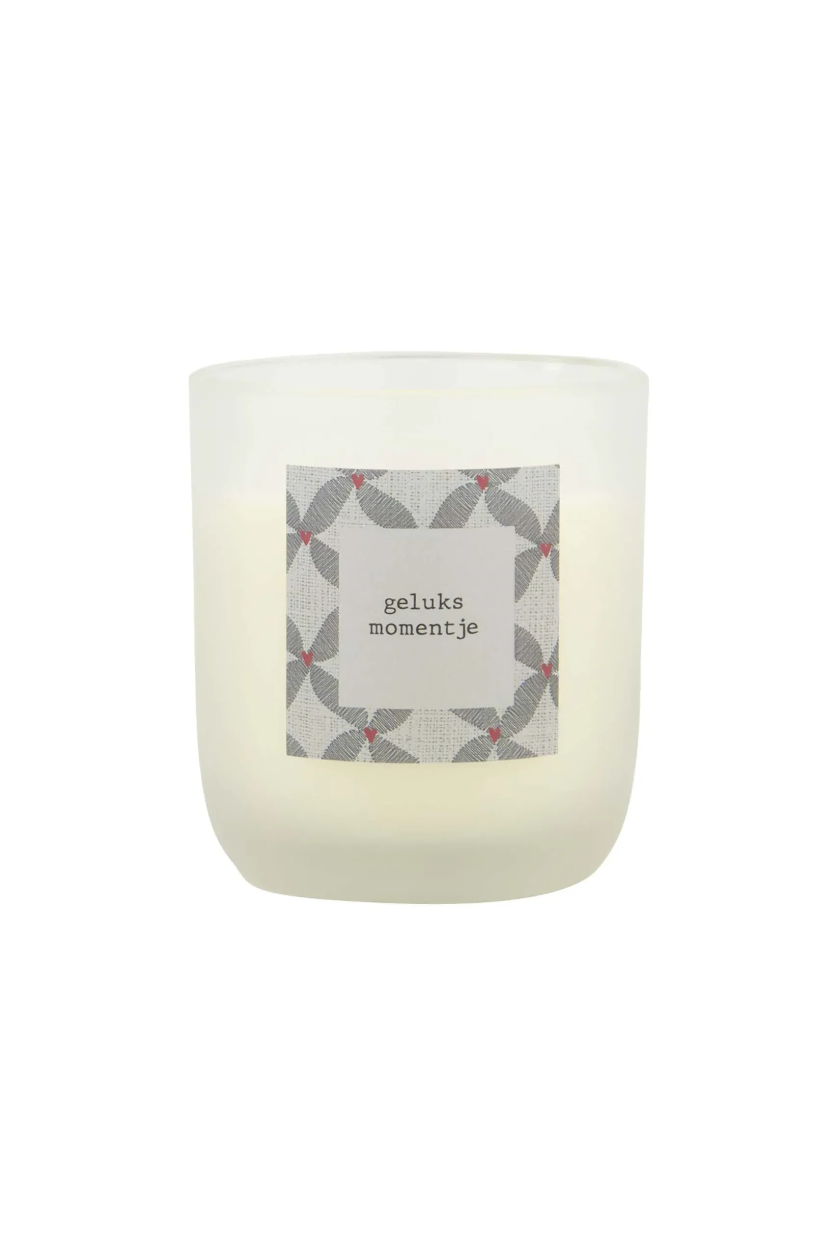 zusss geurkaars in glas geluksmomentje wit