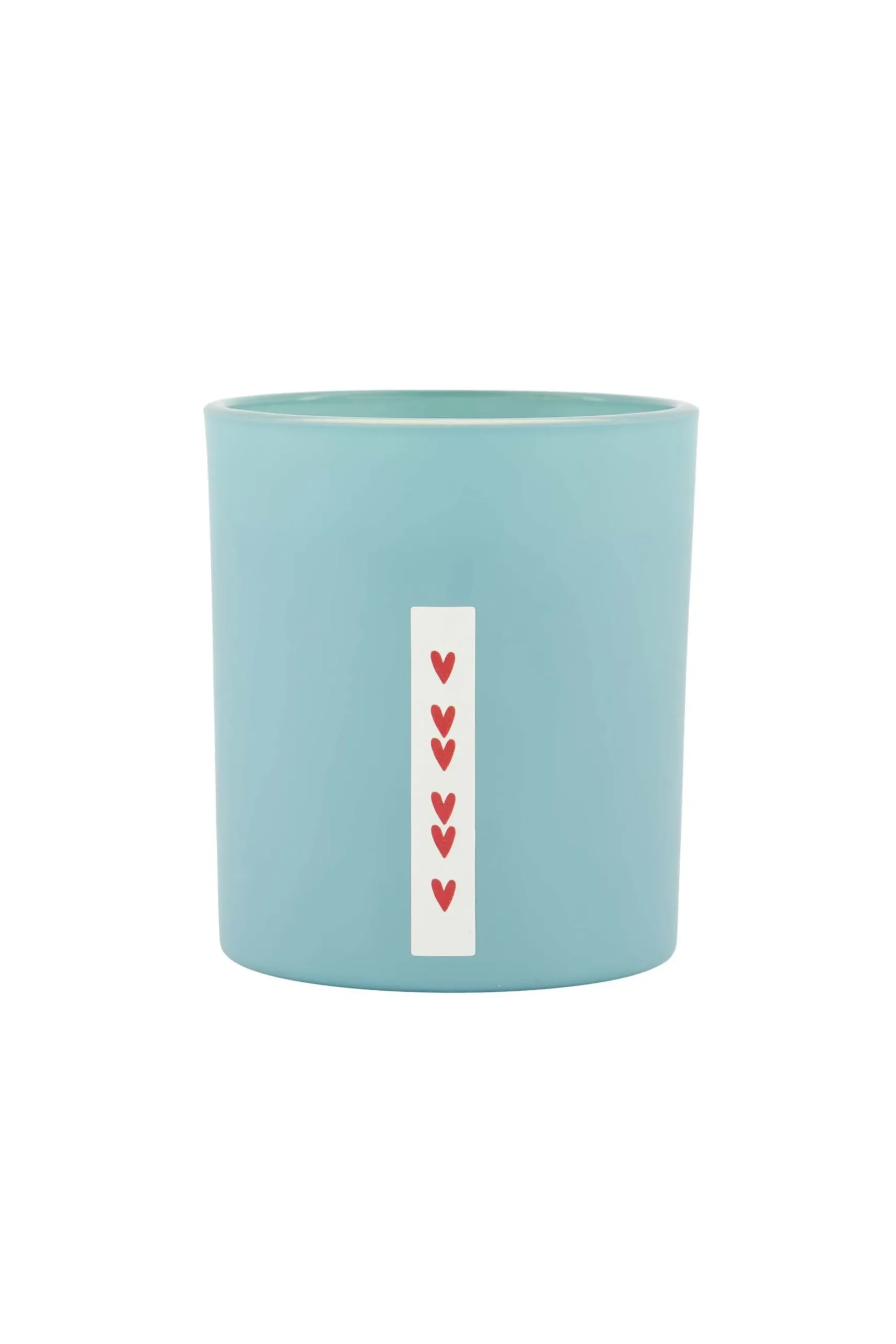 zusss geurkaars in glas hartje grijsblauw