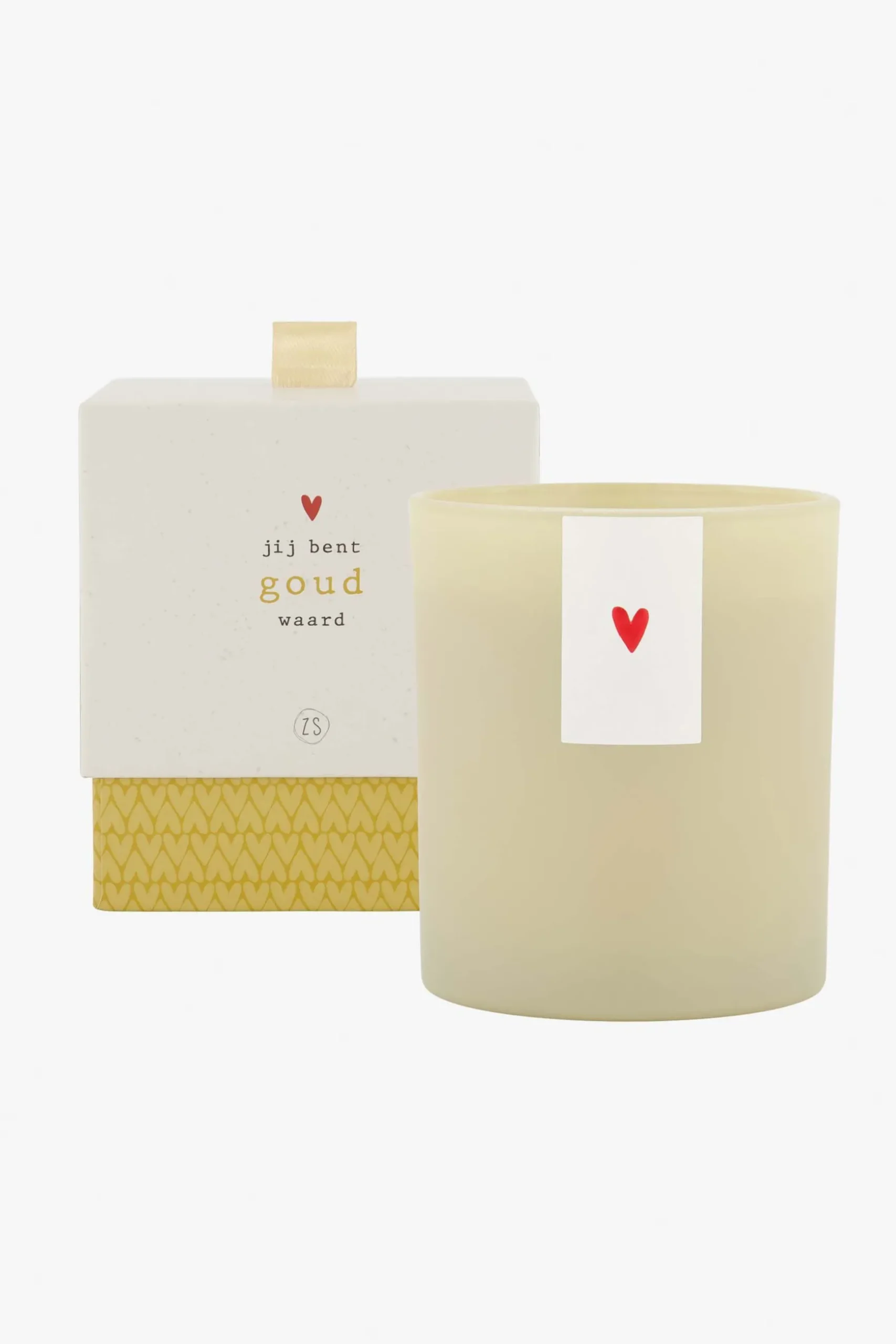 zusss geurkaars in glas jij bent goud waard zand
