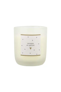 zusss geurkaars in glas ontspan en geniet wit