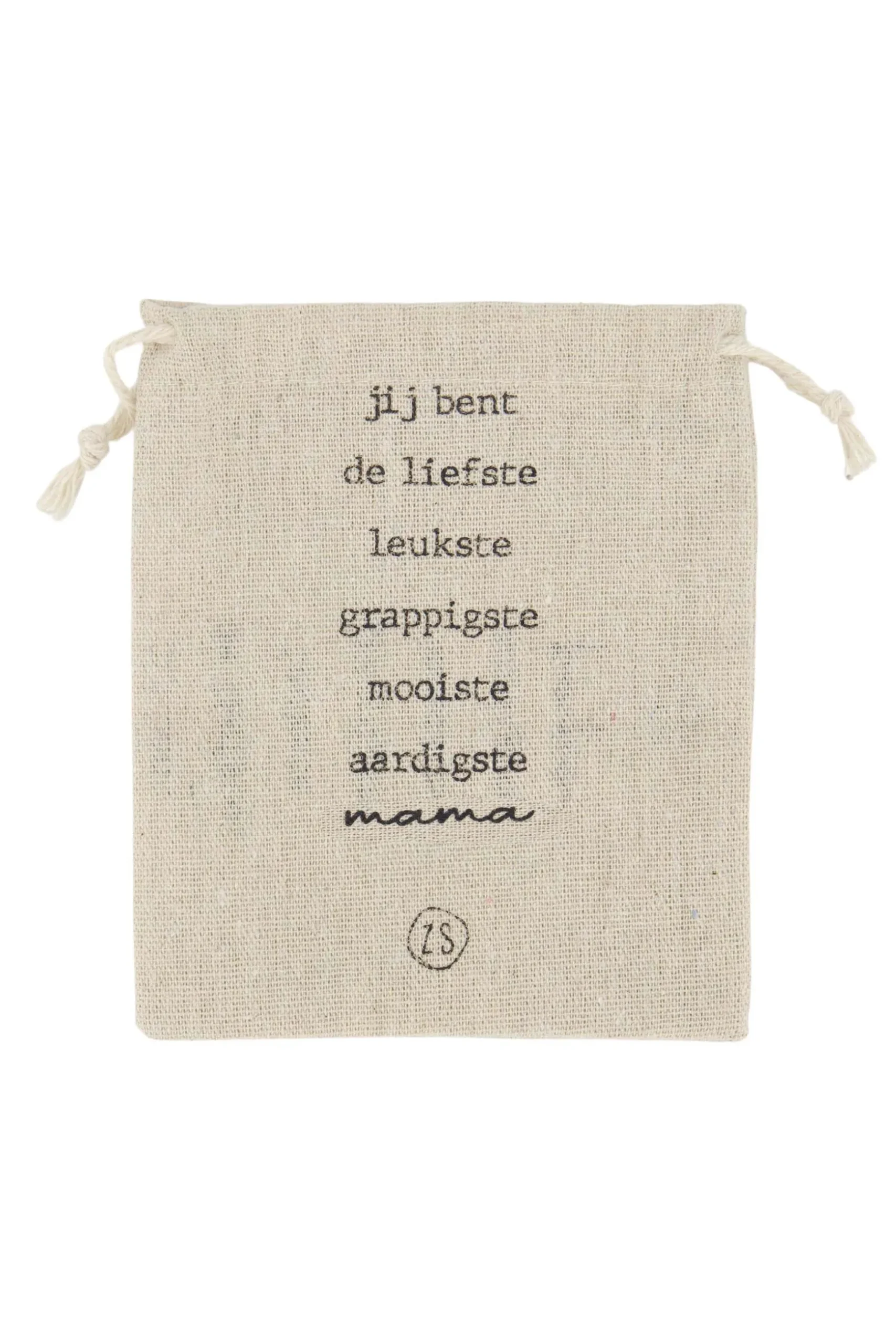 zusss geurkaars in katoenen zakje mama wit