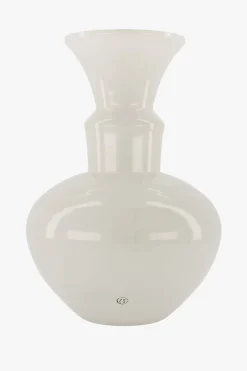 zusss glazen conische vaas wit