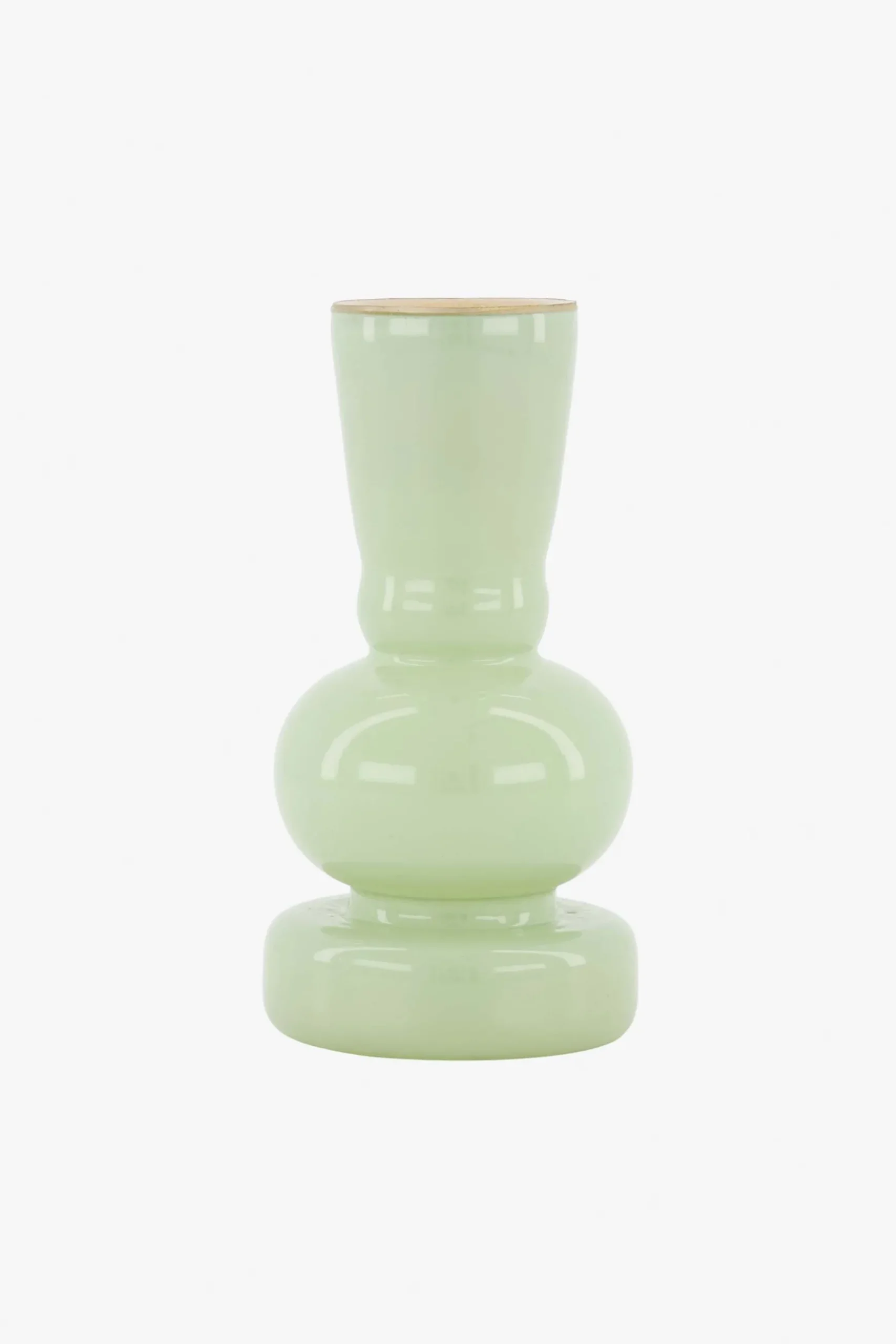 zusss glazen kandelaar M saliegroen