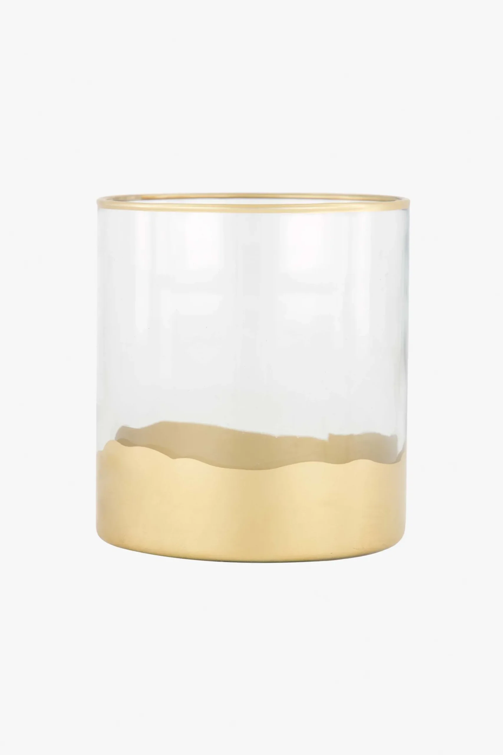 zusss glazen waxinelichthouder S goud