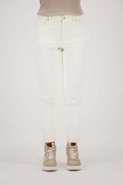 zusss high waist jeans off white