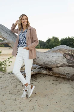 zusss high waist jeans off white