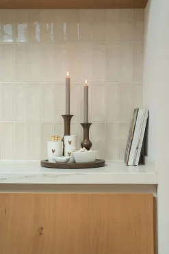 zusss houten kandelaar M donkerbruin