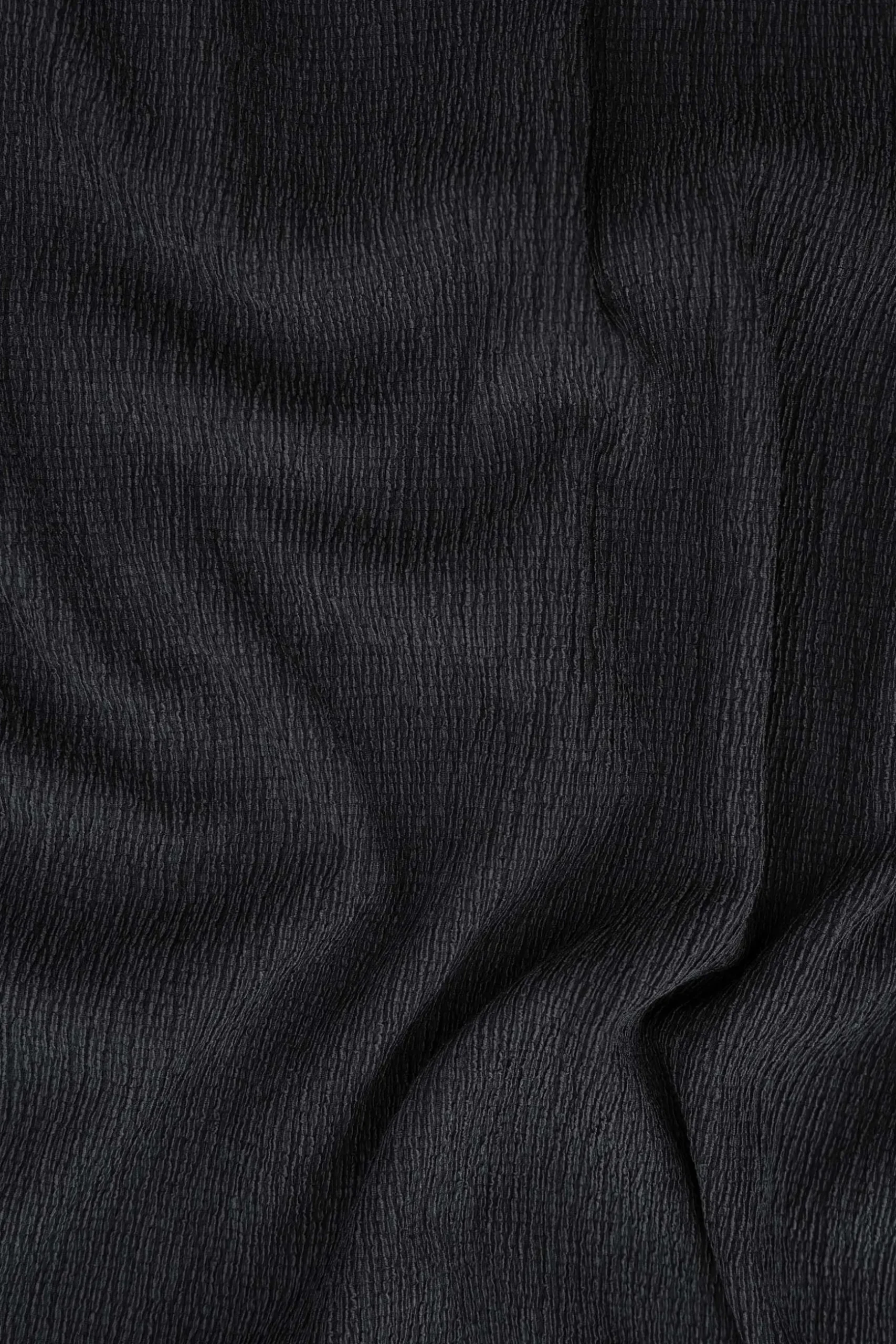 zusss jurk van crinkle stof antracietgrijs