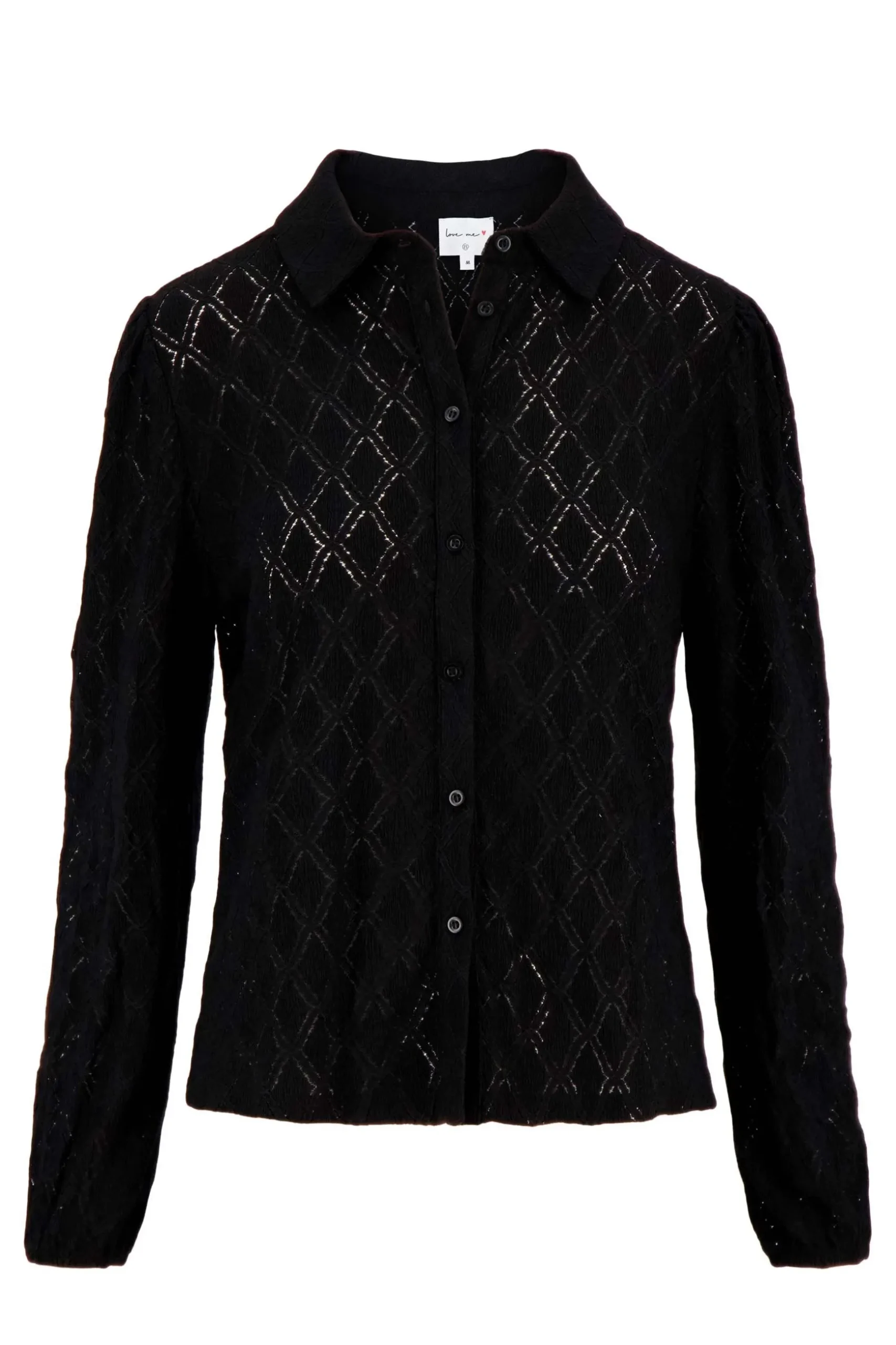 zusss kanten blouse zwart