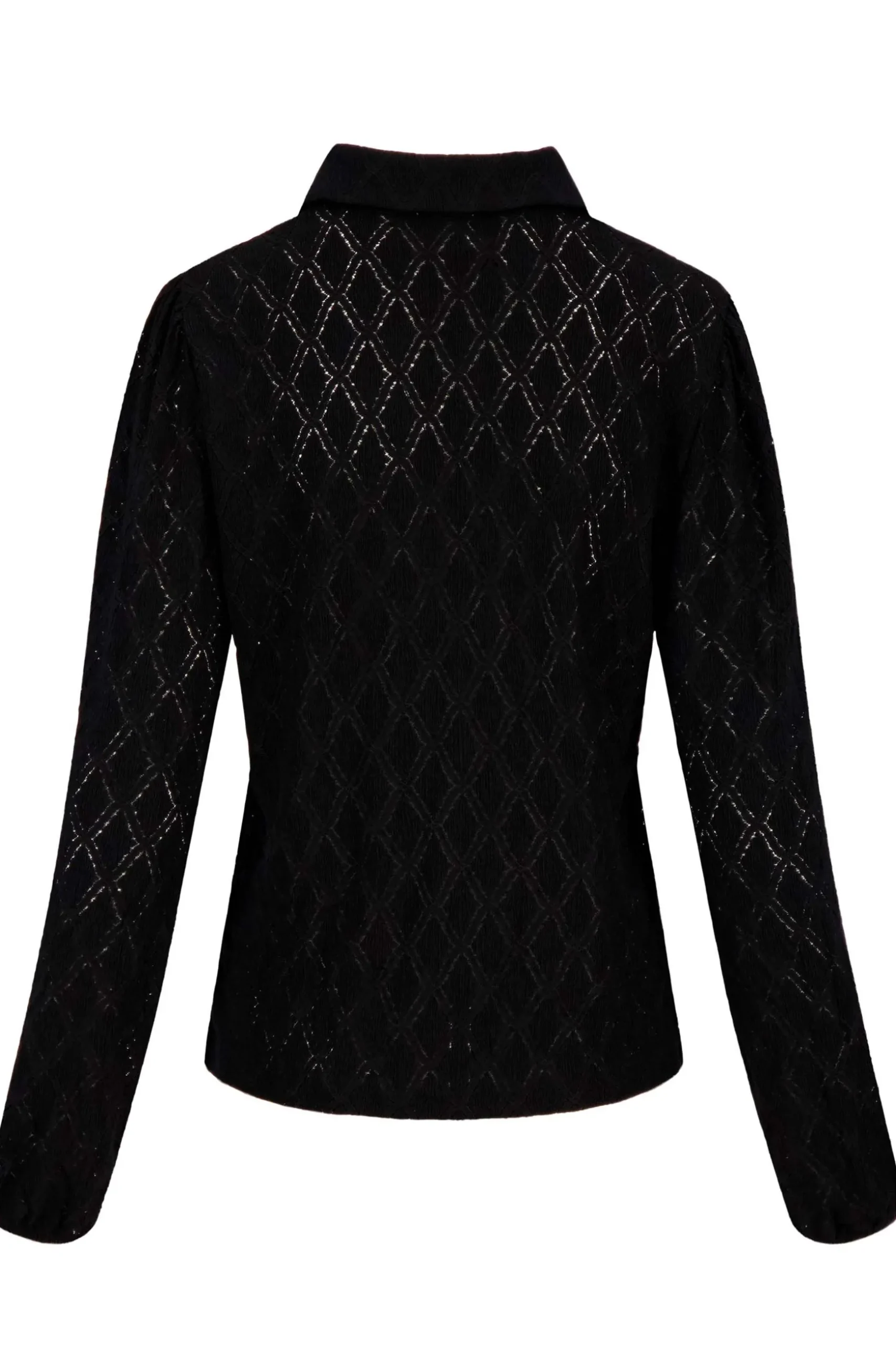 zusss kanten blouse zwart