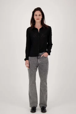 zusss kanten blouse zwart