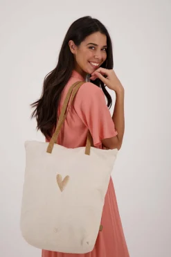 zusss katoenen boodschappentas hartje zand