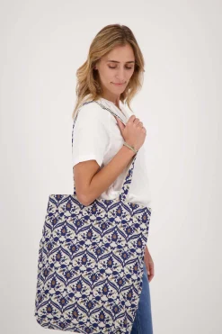 zusss katoenen shopper met print zand