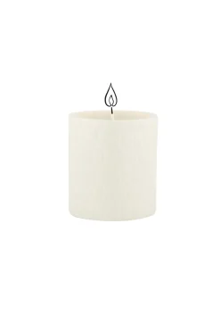 zusss keramieken geurkaarsje structuur veertjes wit s