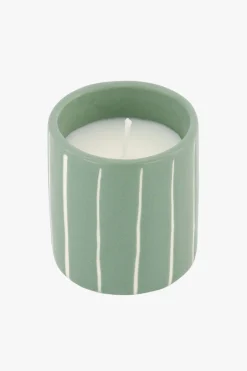 zusss keramieken geurkaars met houten deksel klavertje salie