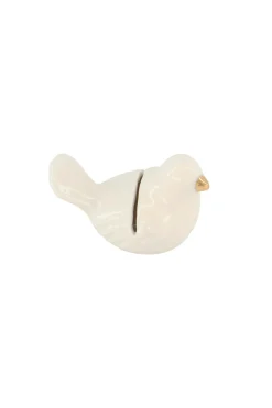 zusss keramieken kaartenhouder vogel wit