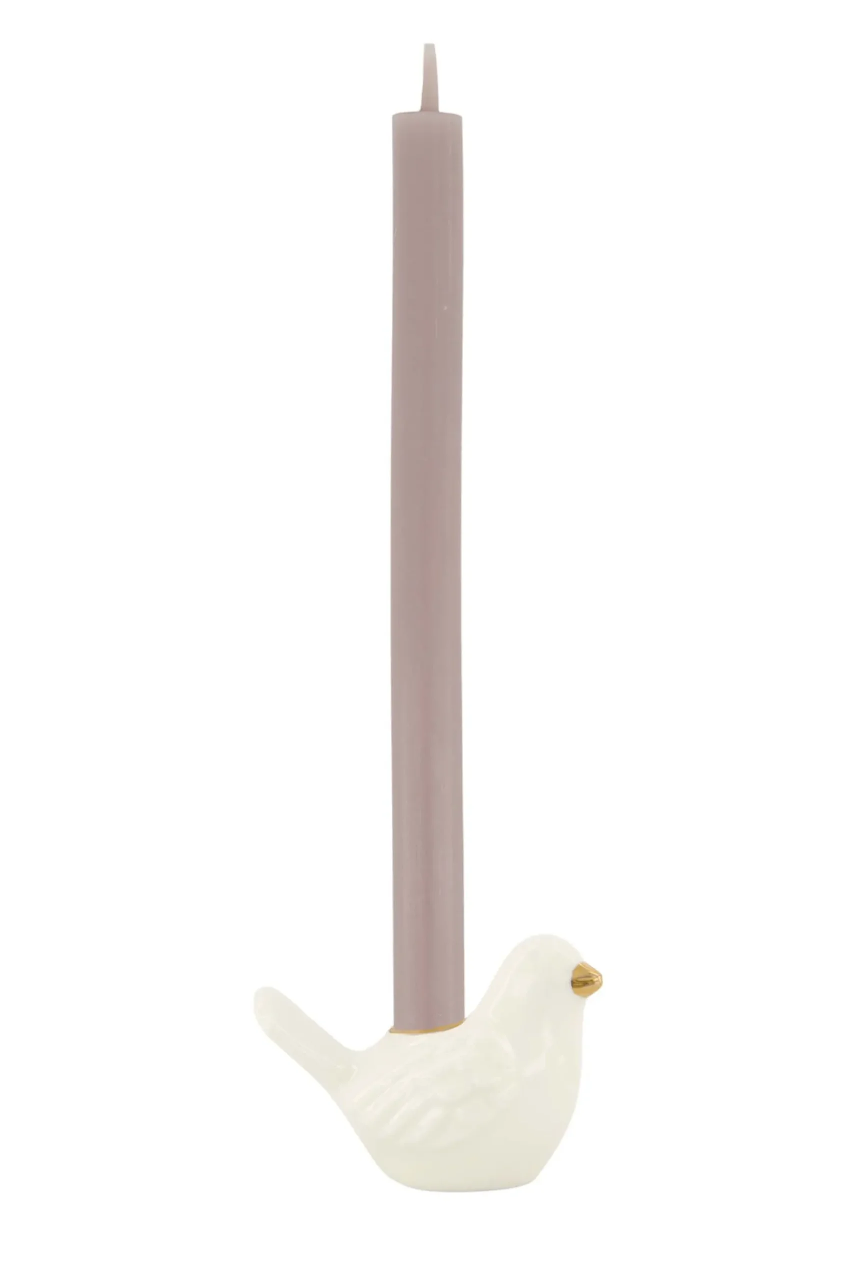 zusss keramieken kandelaartje vogel wit