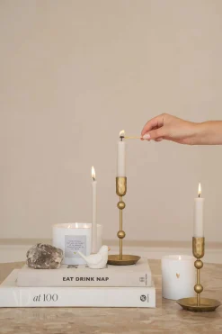 zusss keramieken kandelaartje vogel wit