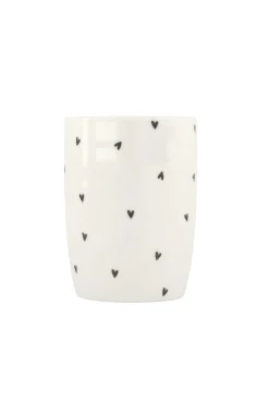 zusss koffiemok hartjes wit/antracietgrijs
