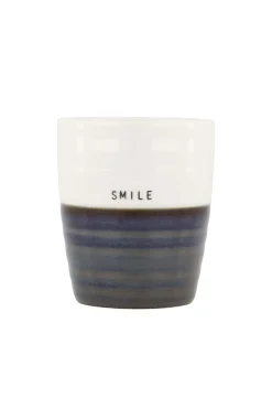 zusss koffiemok smile donkerblauw/ wit
