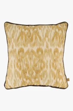 zusss kussen ikat print 45x45cm oker/ecru