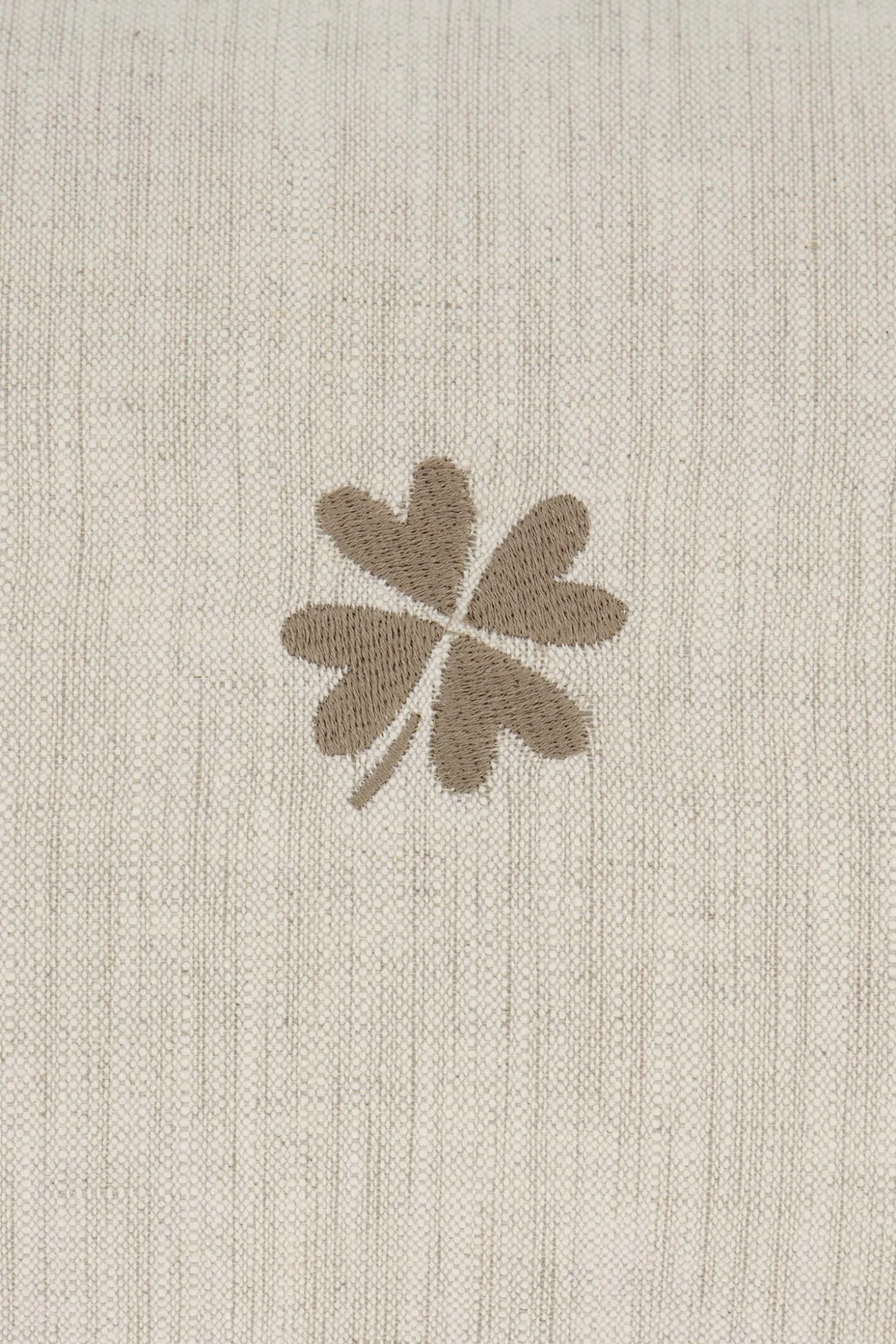 zusss kussen klavertje en strepen 35x25cm peper en zout/brique