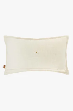 zusss kussen ornament print en madeliefje 50x30cm antraciet/ecru