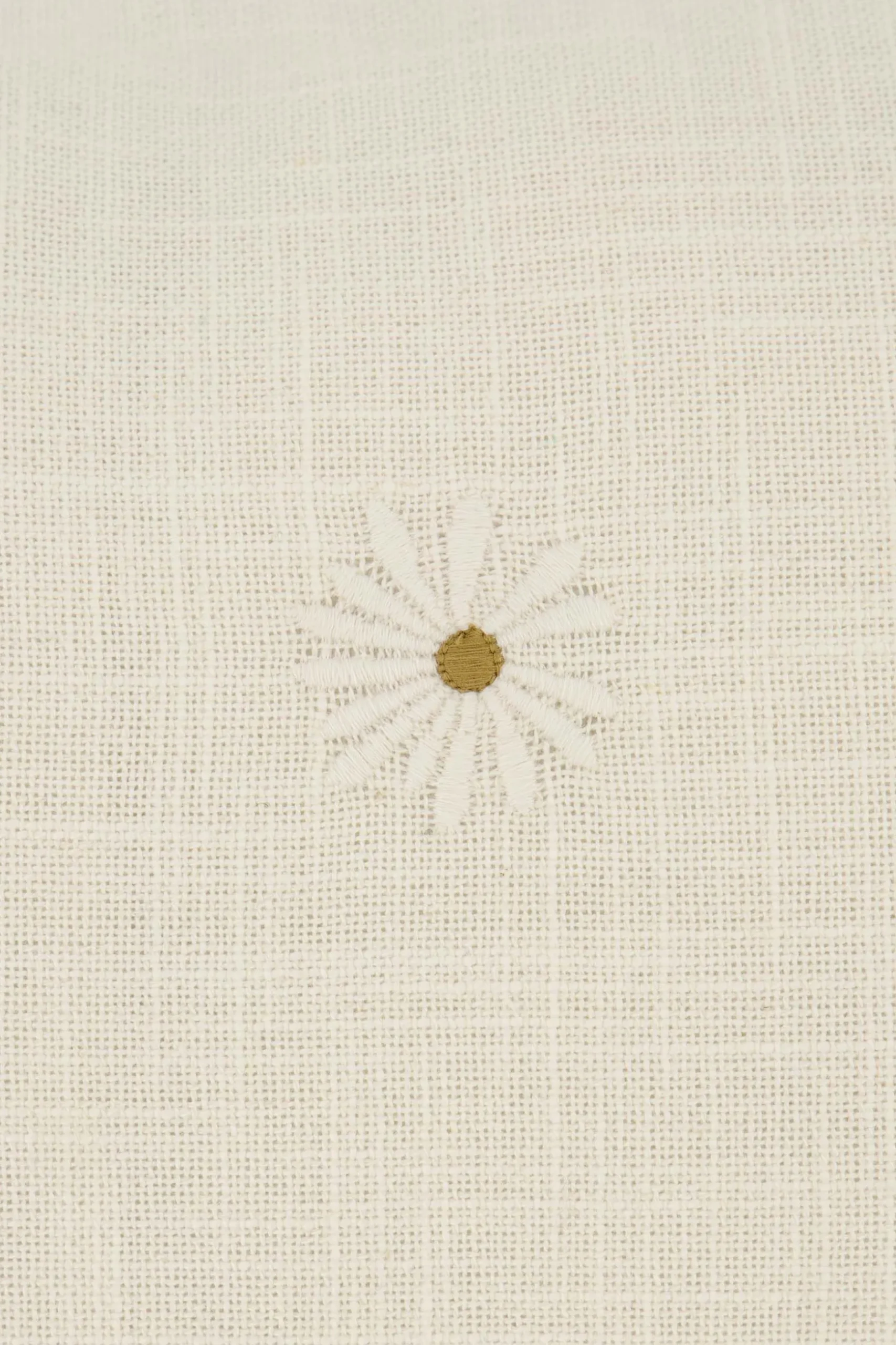 zusss kussen ornament print en madeliefje 50x30cm antraciet/ecru